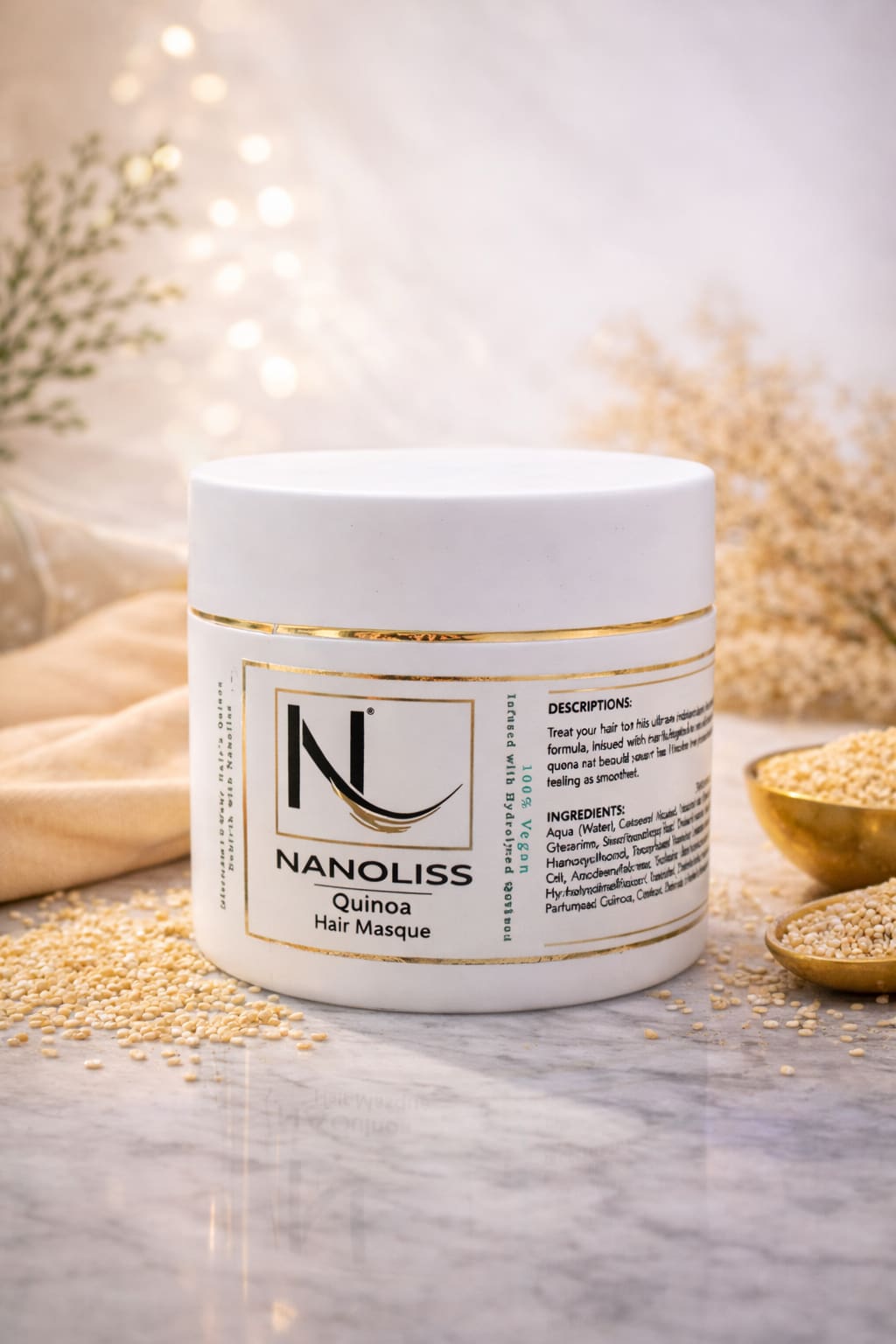 Quinoa Hair Masque studio